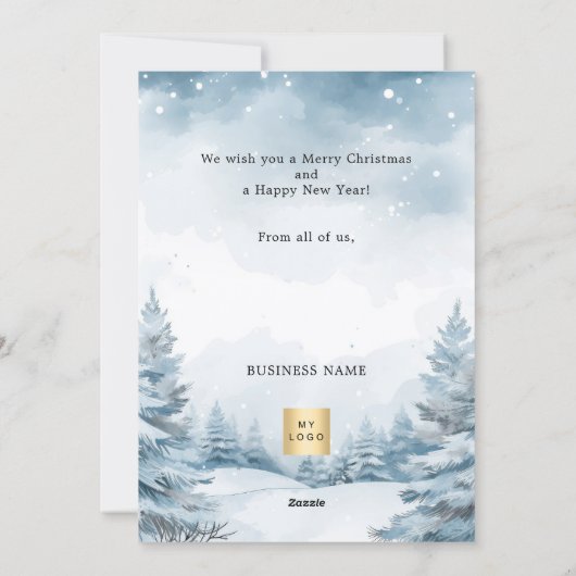 Weihnachts-Foto Feiertagskarte (Rückseite)