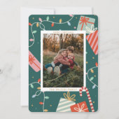 Weihnachts-Foto Feiertagskarte (Vorderseite)