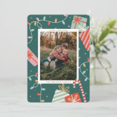 Weihnachts-Foto Feiertagskarte (Stehend Vorderseite)