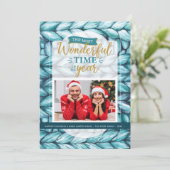 Weihnachts-Foto Feiertagskarte (Stehend Vorderseite)