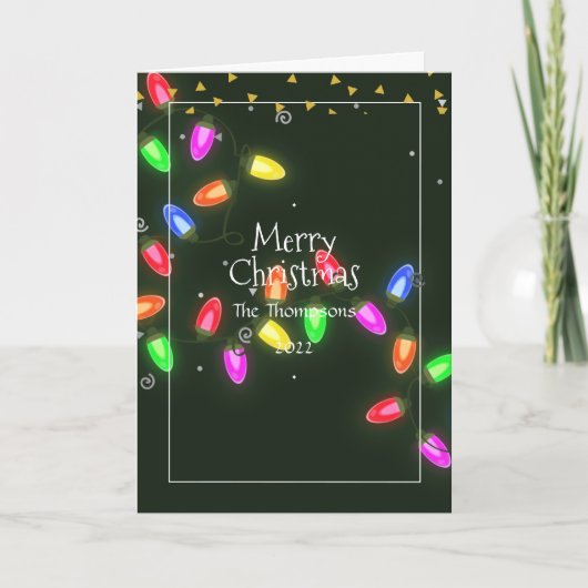 Weihnachts-Foto Feiertagskarte (Vorderseite)