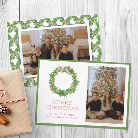 Weihnachts-Foto Feiertagskarte