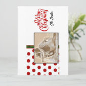 Weihnachts-Foto Feiertagskarte (Stehend Vorderseite)