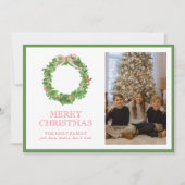 Weihnachts-Foto Feiertagskarte (Vorderseite)