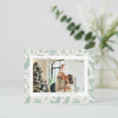 Weihnachts-Foto Feiertagspostkarte (Stehend Vorderseite)
