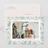 Weihnachts-Foto Feiertagspostkarte (Vorne/Hinten)