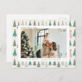 Weihnachts-Foto Feiertagspostkarte (Vorne/Hinten)