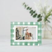 Weihnachts-Foto Feiertagspostkarte (Stehend Vorderseite)