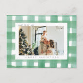 Weihnachts-Foto Feiertagspostkarte (Vorderseite)