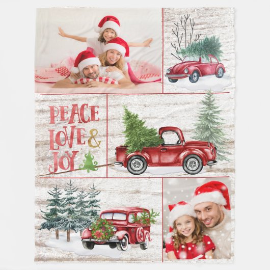 Weihnachts-Foto Fleece Blanket (Vorderseite)