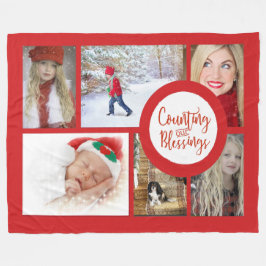 Weihnachts-Foto Fleece Blanket