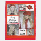 Weihnachts-Foto Fleece Blanket (Vorderseite)