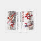 Weihnachts-Foto Fleecedecke (Vorderseite (Horizontal))