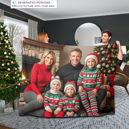 Weihnachts-Foto Fleecedecke