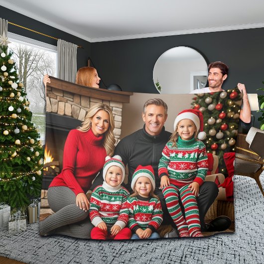 Weihnachts-Foto Fleecedecke