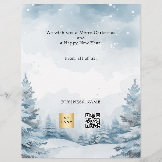 Weihnachts-Foto Flyer (Hinten)