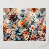 Weihnachts-Foto Folien Feiertagspostkarte (Rückseite)