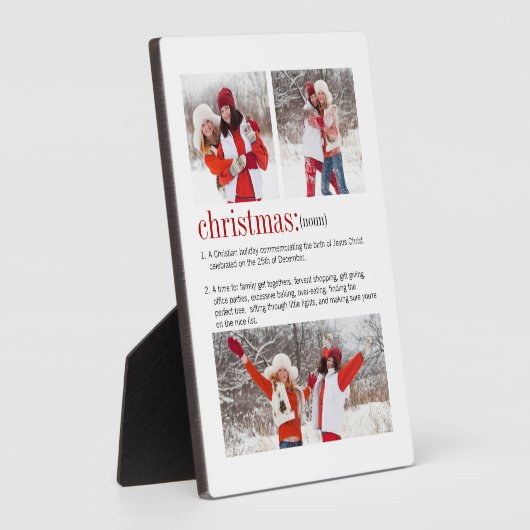 Weihnachts-Foto Fotoplatte (Seite)