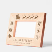 Weihnachts-Foto Geätzte Rahmen (Links)