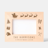 Weihnachts-Foto Geätzte Rahmen (Vorderseite)