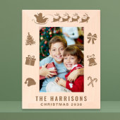 Weihnachts-Foto Geätzte Rahmen