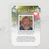 Weihnachts-Foto-Gedenkkarte & Dankeschön-Karte Einladung (Vorne/Hinten)