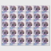 Weihnachts-Foto Geschenkpapier (Flach)