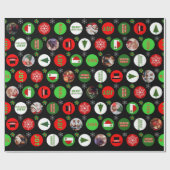 Weihnachts-Foto Geschenkpapier (Flach)
