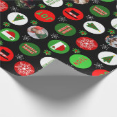 Weihnachts-Foto Geschenkpapier (Ecke)