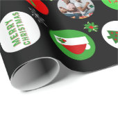 Weihnachts-Foto Geschenkpapier (Rolleneckpunkt)