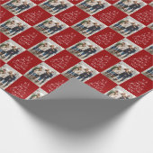 Weihnachts-Foto Geschenkpapier (Ecke)