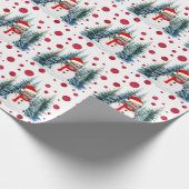 Weihnachts-Foto Geschenkpapier (Ecke)
