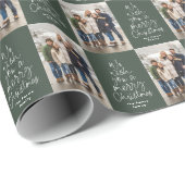 Weihnachts-Foto Geschenkpapier (Rolleneckpunkt)