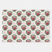 Weihnachts-Foto Geschenkpapier Set (Vorderseite)