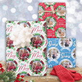 Weihnachts-Foto Geschenkpapier Set