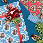 Weihnachts-Foto Geschenkpapier Set