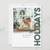 Weihnachts-Foto | Green Happy Holiday (Vorderseite)