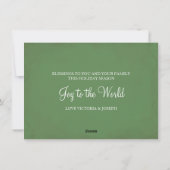 Weihnachts-Foto-Grußkarte Feiertagskarte (Rückseite)