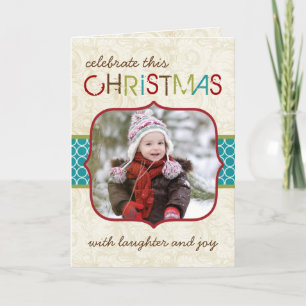 Weihnachts-Foto-Grußkarte Feiertagskarte