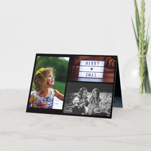 Weihnachts-Foto-Grußkarte Feiertagskarte (Vorderseite)