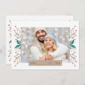 Weihnachts-Foto-Grußkarte Feiertagskarte (Vorne/Hinten)