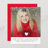 Weihnachts-FOTO-Haushaltsjahr - Überprüfungsschrei (Vorne/Hinten)