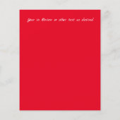 Weihnachts-FOTO-Haushaltsjahr - Überprüfungsschrei (Rückseite)