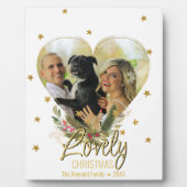 Weihnachts-Foto Herzlich Willkommen auf der Lovely Fotoplatte (Vorderseite)