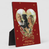 Weihnachts-Foto Herzlich Willkommen im Goldenen Gl Fotoplatte (Seite)