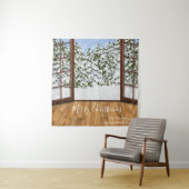 Weihnachts-Foto Hintergrund Winterlandschaft Wandteppich (Beispiel)