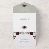 Weihnachts-Foto-Hochzeit in einem All In One Einladung (Außenbereich)