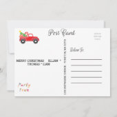 Weihnachts-Foto Holiday Snowflake Einladung (Rückseite)