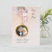 Weihnachts-Foto im Winter Save the Date Einladung (Stehend Vorderseite)