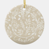 Weihnachts-Foto in der Keramik Elfenbeinküste Keramik Ornament (Vorne)